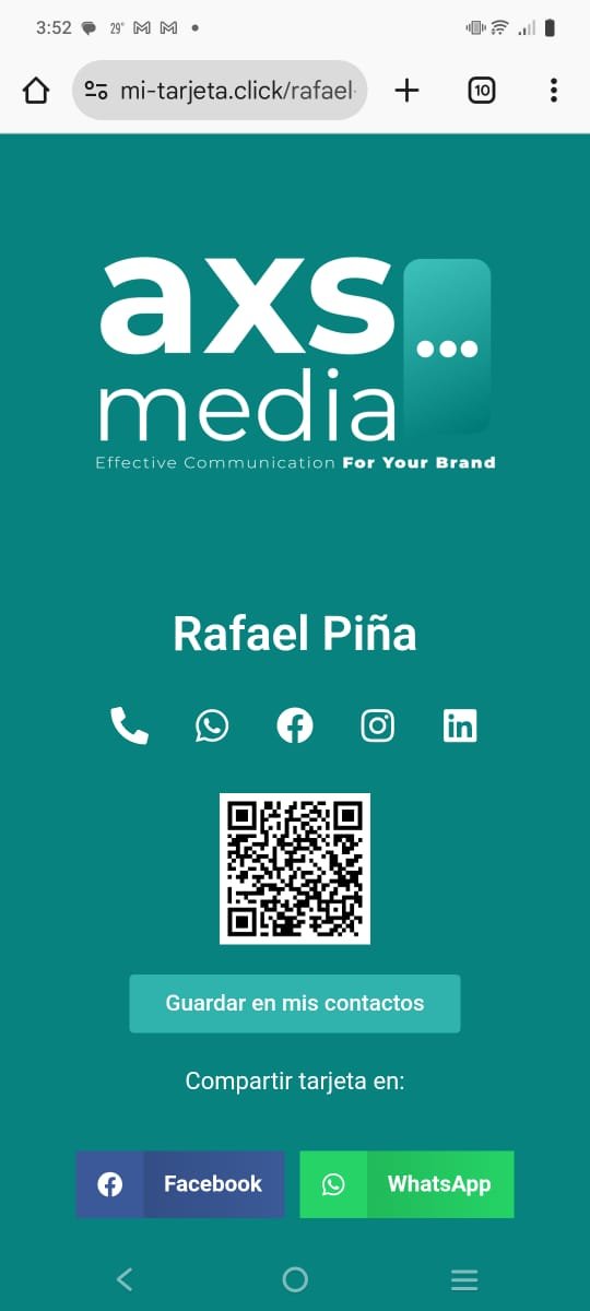 Trabajo real de tarjeta digital personalizada